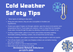 COLD WEATHER SAFETY TIPS   Mohawk Council Of Akwesasne