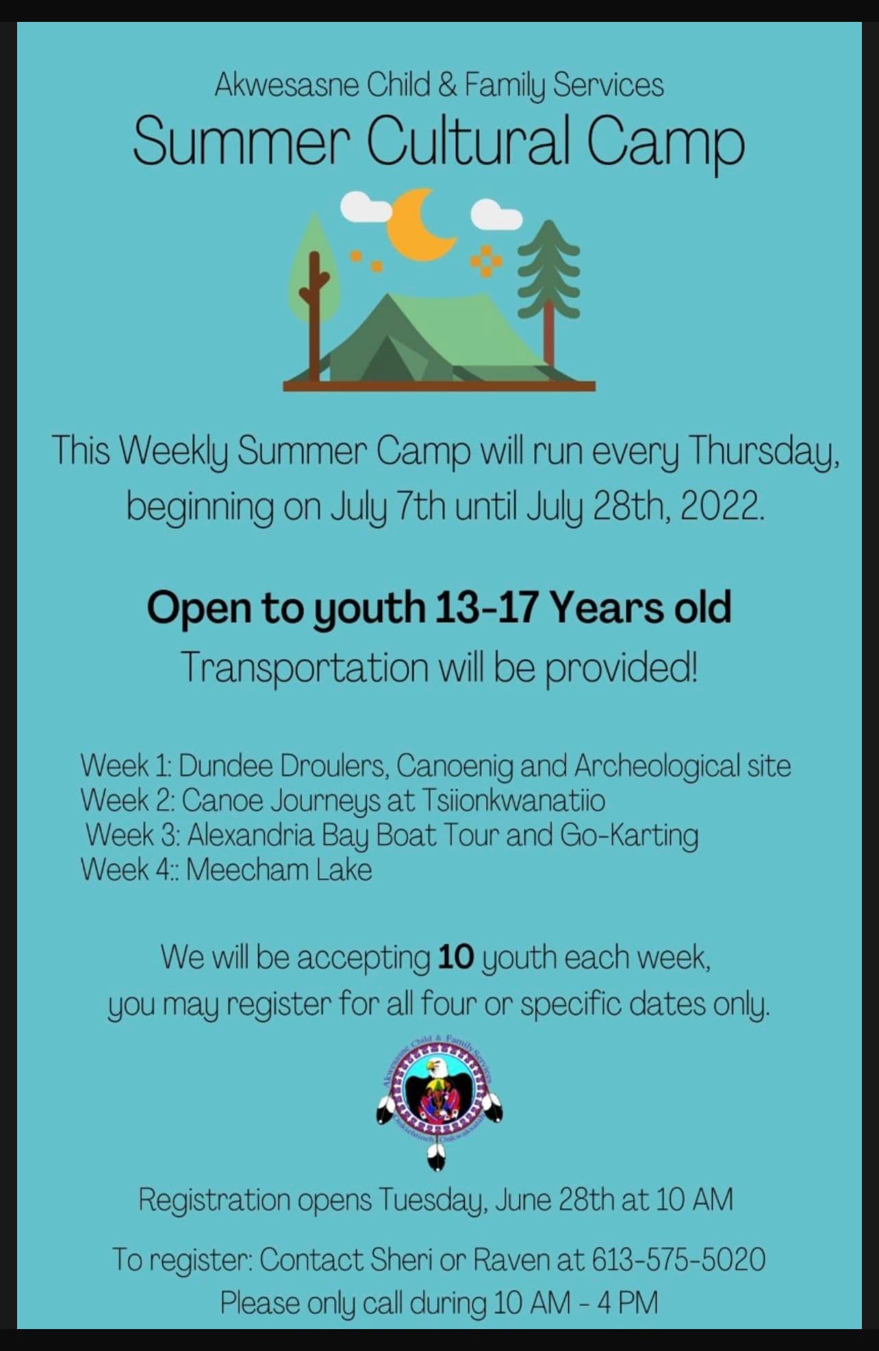 Acfs Summer Cultural Camp – Mohawk Council Of Akwesasne