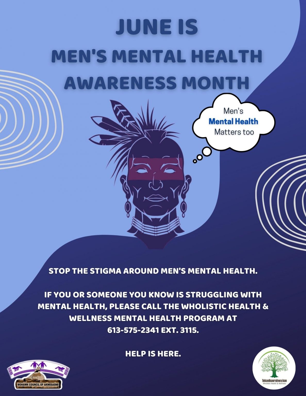 MEN’S MENTAL HEALTH AWARENESS MONTH Mohawk Council of Akwesasne