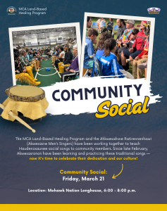 Community Social @ Mohawk Nation Longhouse (211 NY-37, Hogansburg, NY)